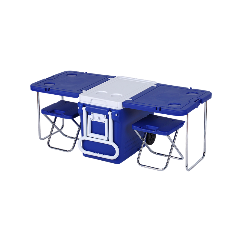 32L All-in-One Foldable Picnic Set Cooler with Table & Stools