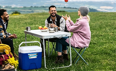   9L Portable Detachable Lid Foam Insulated Cooler with Strap