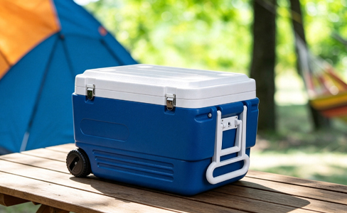   60L Wheeled Market Stall Foam Insulated Cooler