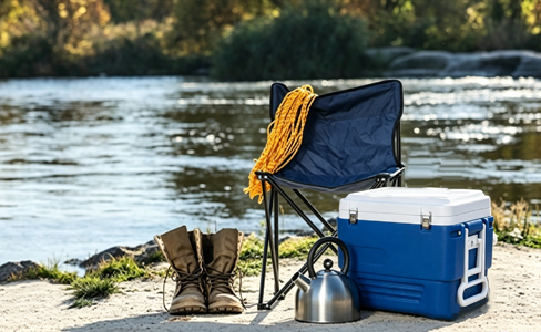   60L Wheeled Market Stall Foam Insulated Cooler