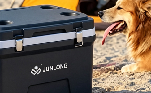   45L Outdoor Foam Insulated Cooler with Cup Holder