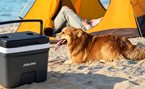   15L Portable Foam Insulated Cooler with Cup Holder