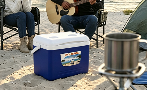 15L Portable Foam Insulated Cooler with Ice Pack Slot & Cup Holder