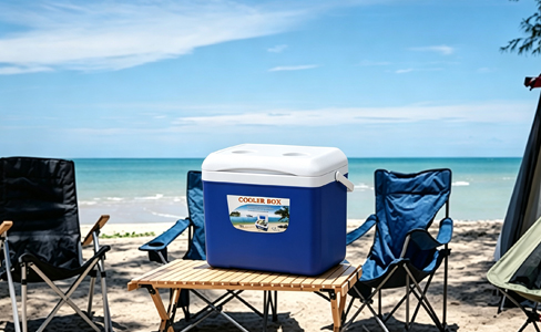 15L Portable Foam Insulated Cooler with Ice Pack Slot & Cup Holder