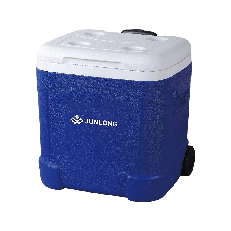 55L Heavy-Duty Wheeled Ice Cooler for Family Outdoor Use