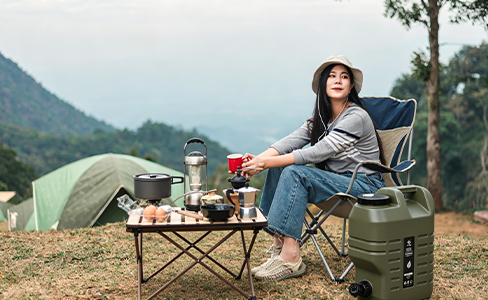 12L Portable Water Tank With Tap For Outdoor Travelling
