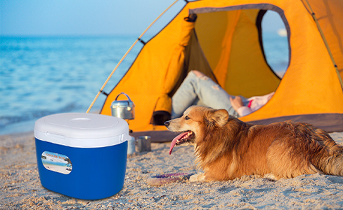   28L Portable Foam Insulated Cooler with Cup Holder