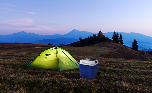 18L Wheeled Insulated Cooler Box for Outdoor Camping Picnic Trips