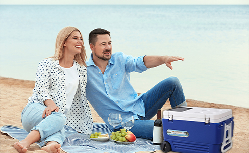 60L Large-Capacity Insulated Cooler for Food and Drinks Storage