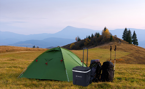 38L Wheeled Insulated Cooler Box with Telescopic Handle